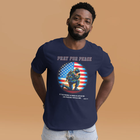 Pray for Peace Christian Bible Verse T-Shirt